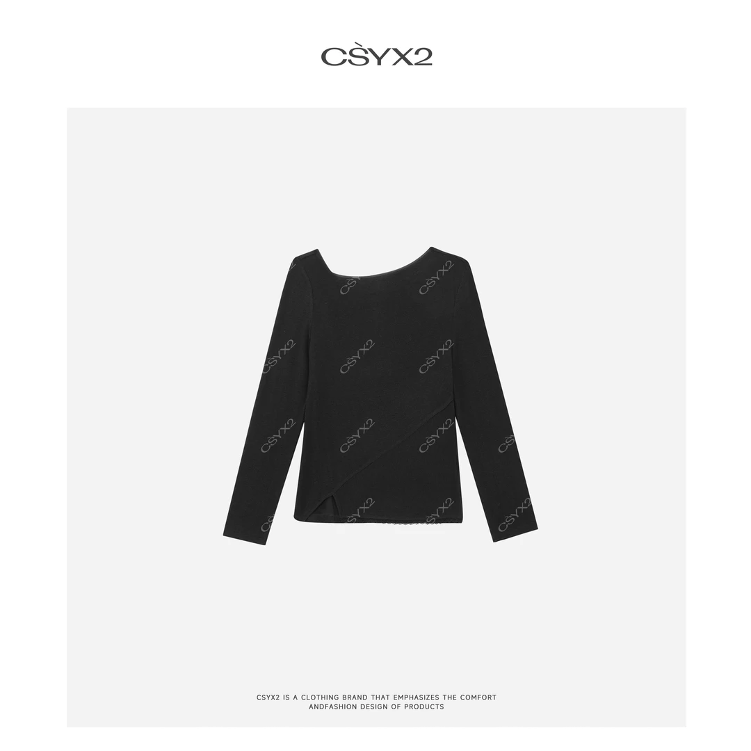 CsyX2-2025S/S早春新春 “塞拉河畔”时尚圆领打底衫CZ4DX016