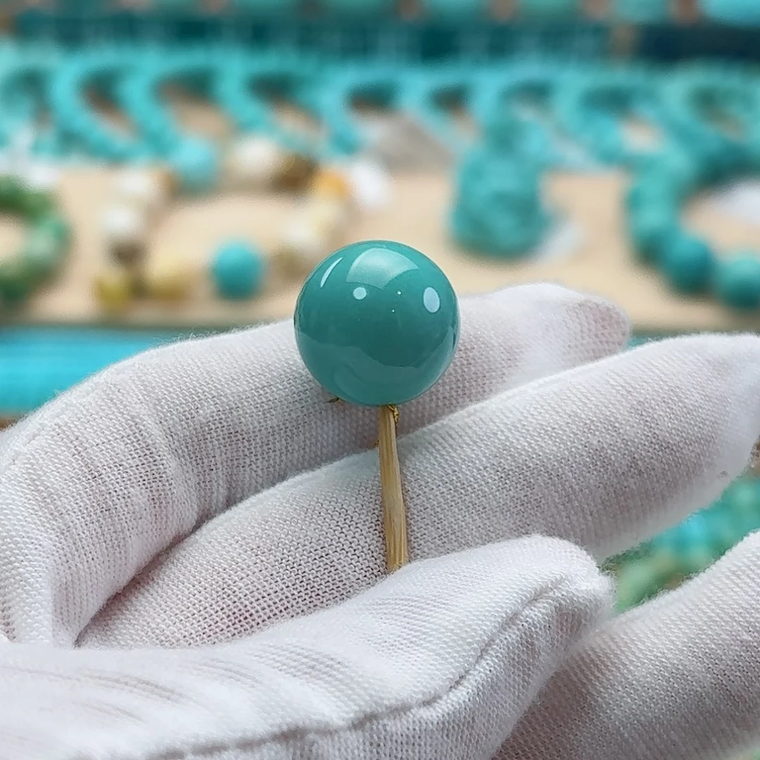 绿松石18K金镶嵌珠宝奇石