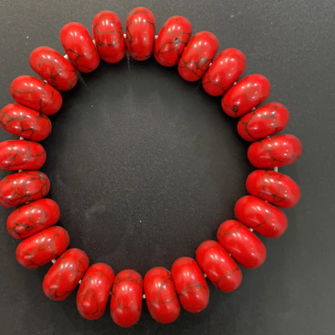 58  卡14红铁线算盘手串