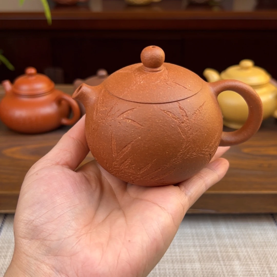 紫砂茶壶黄降坡西施全手200cc