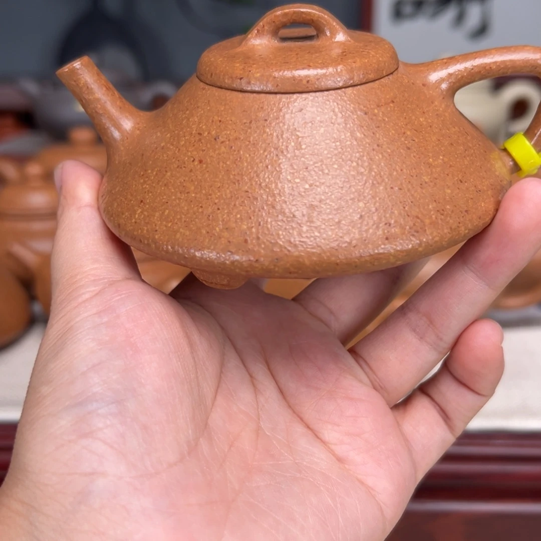 茶壶紫砂梨皮黄青160