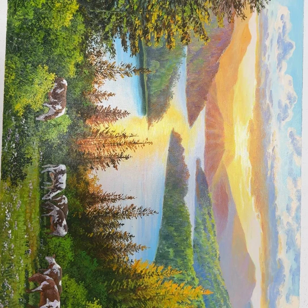 油画加油加油努力加油加油