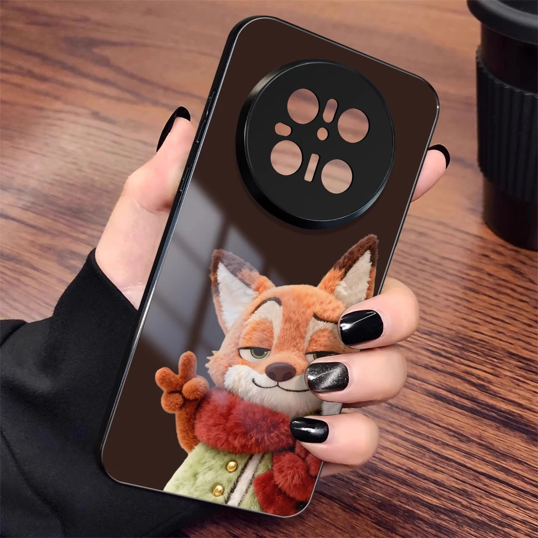 围巾尼克适用华为mate80promax手机壳m80新款m70玻璃疯狂动物城男