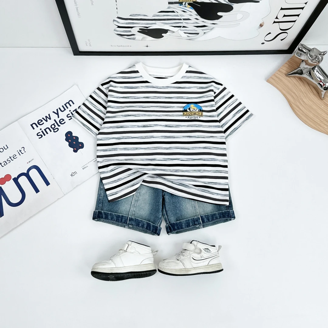 儿童夏短袖T恤夏季男童衣服夏装2025新款洋气 WGZ058悠悠童话童装