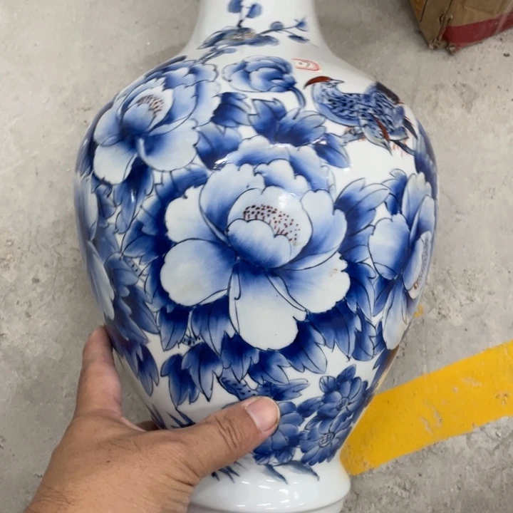 高度27公分青花大花瓶