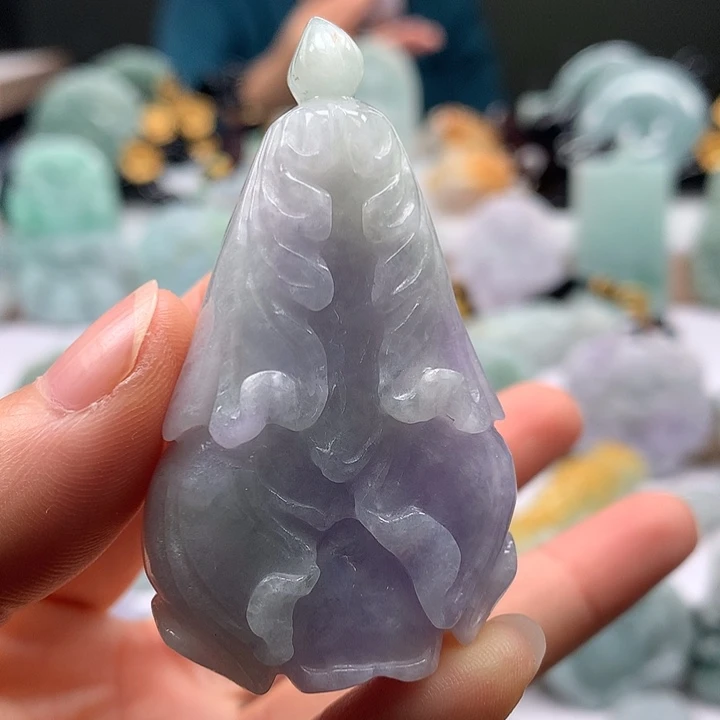 翡翠未镶嵌颈饰百财卡厚装20