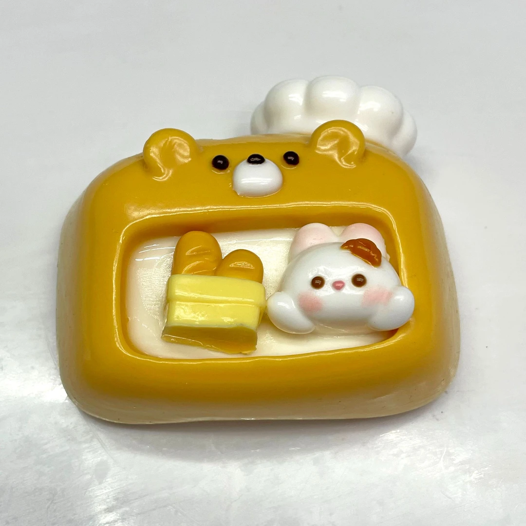 手工解压食品级硅胶小熊厨房捏捏（微瑕）