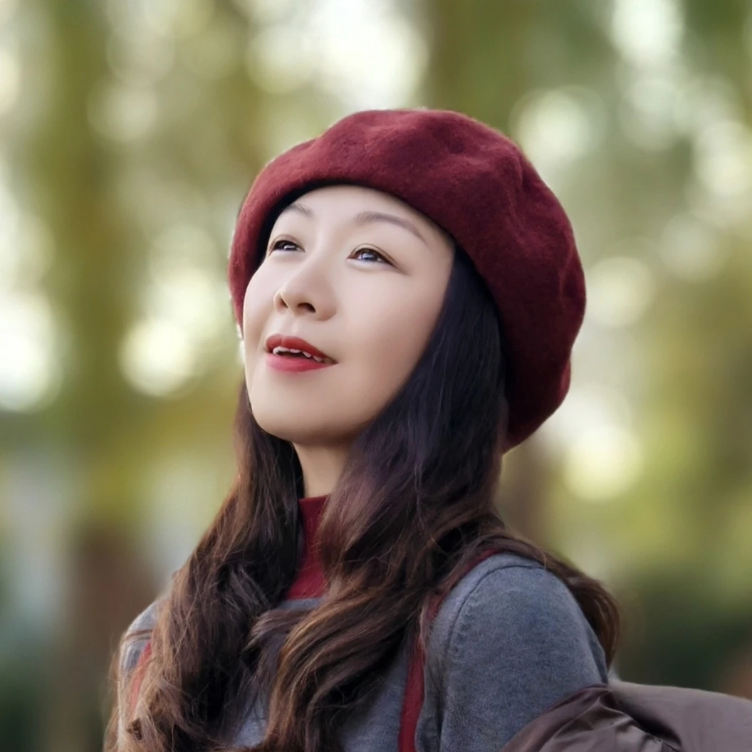 本芯-【羊毛贝雷帽】新年红高级感百搭羊毛贝雷帽显脸小