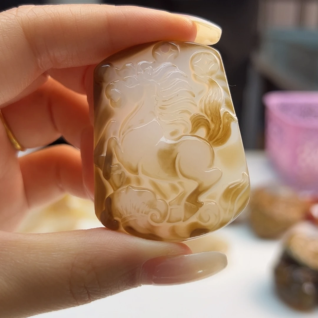 玛瑙/玉髓未镶嵌吊坠(不含链)