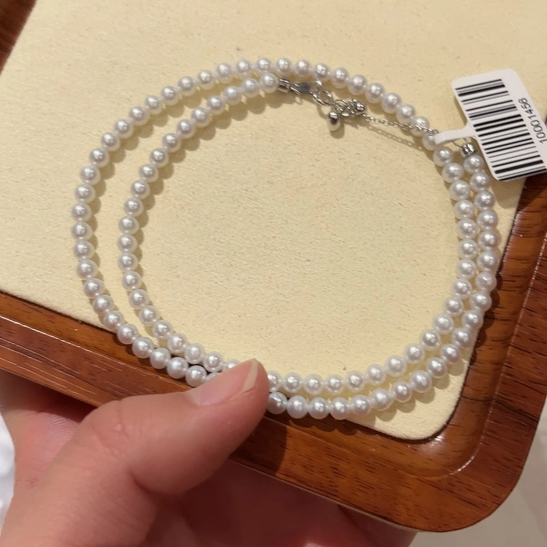 淡水珍珠颈饰银S925镶嵌