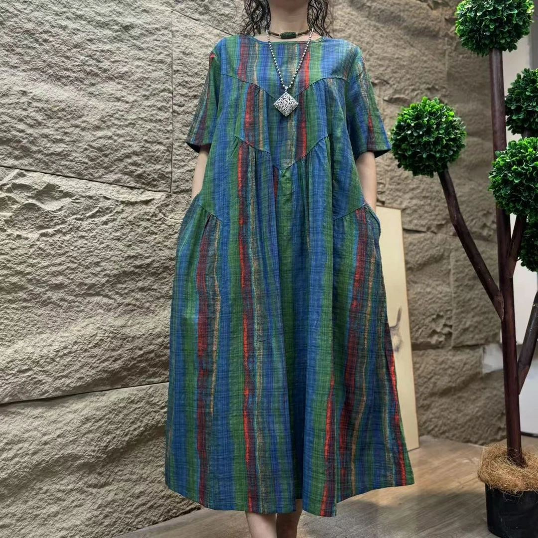 7479新款夏季洋气减龄优雅洋气连衣裙QZ