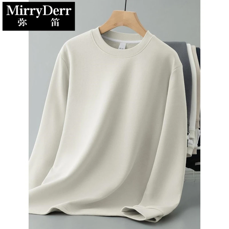 长袖t恤男士秋冬加绒加厚内搭打底衫保暖纯色秋衣小衫体恤百搭