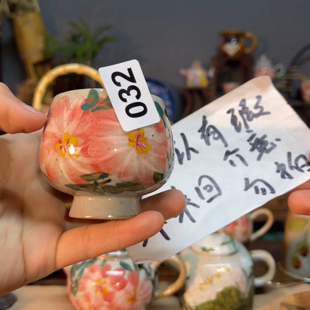 杯素浅陶瓷手工手绘