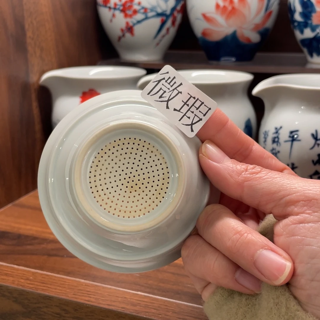 有瑕釉下彩纯手绘