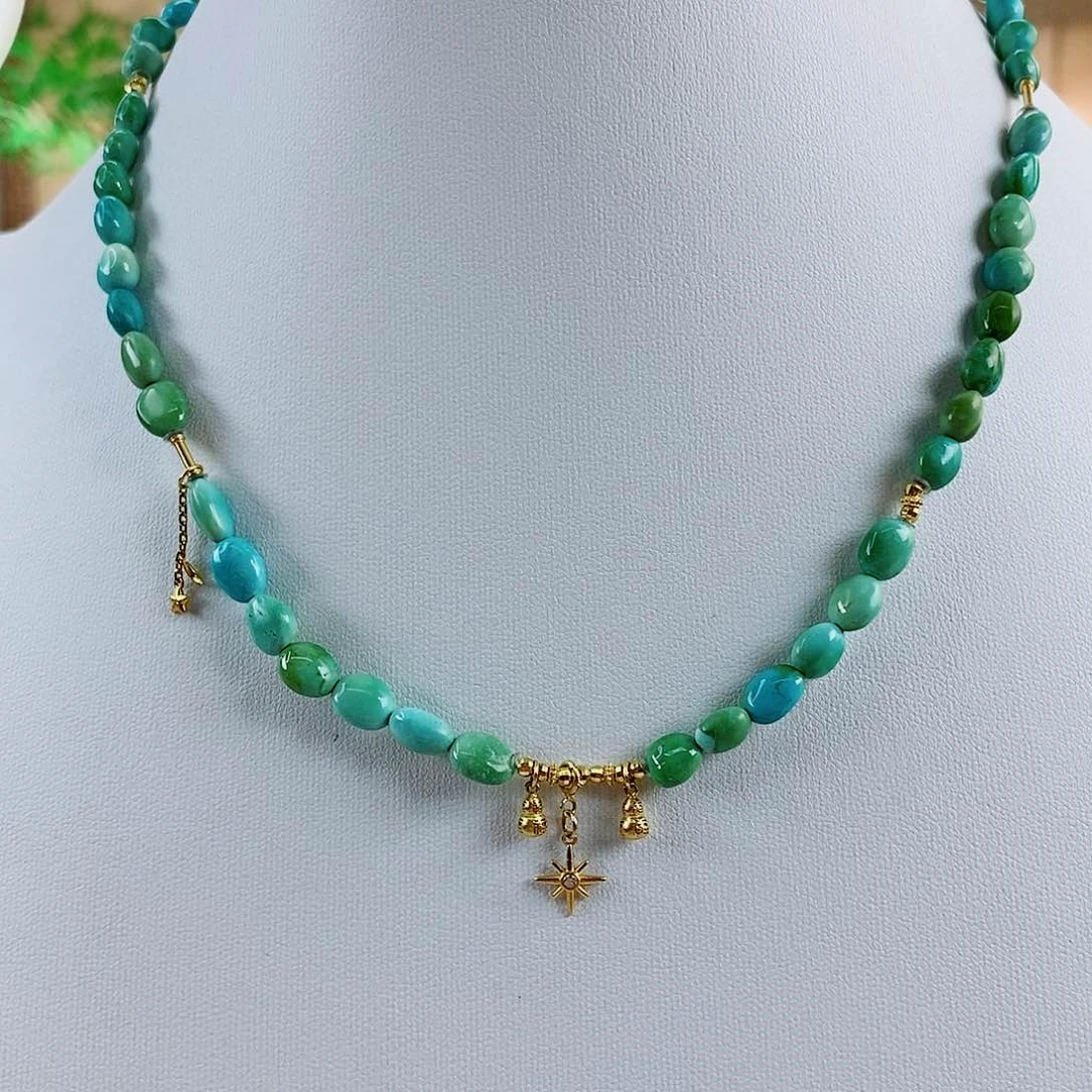 未镶嵌绿松石珠宝奇石童*