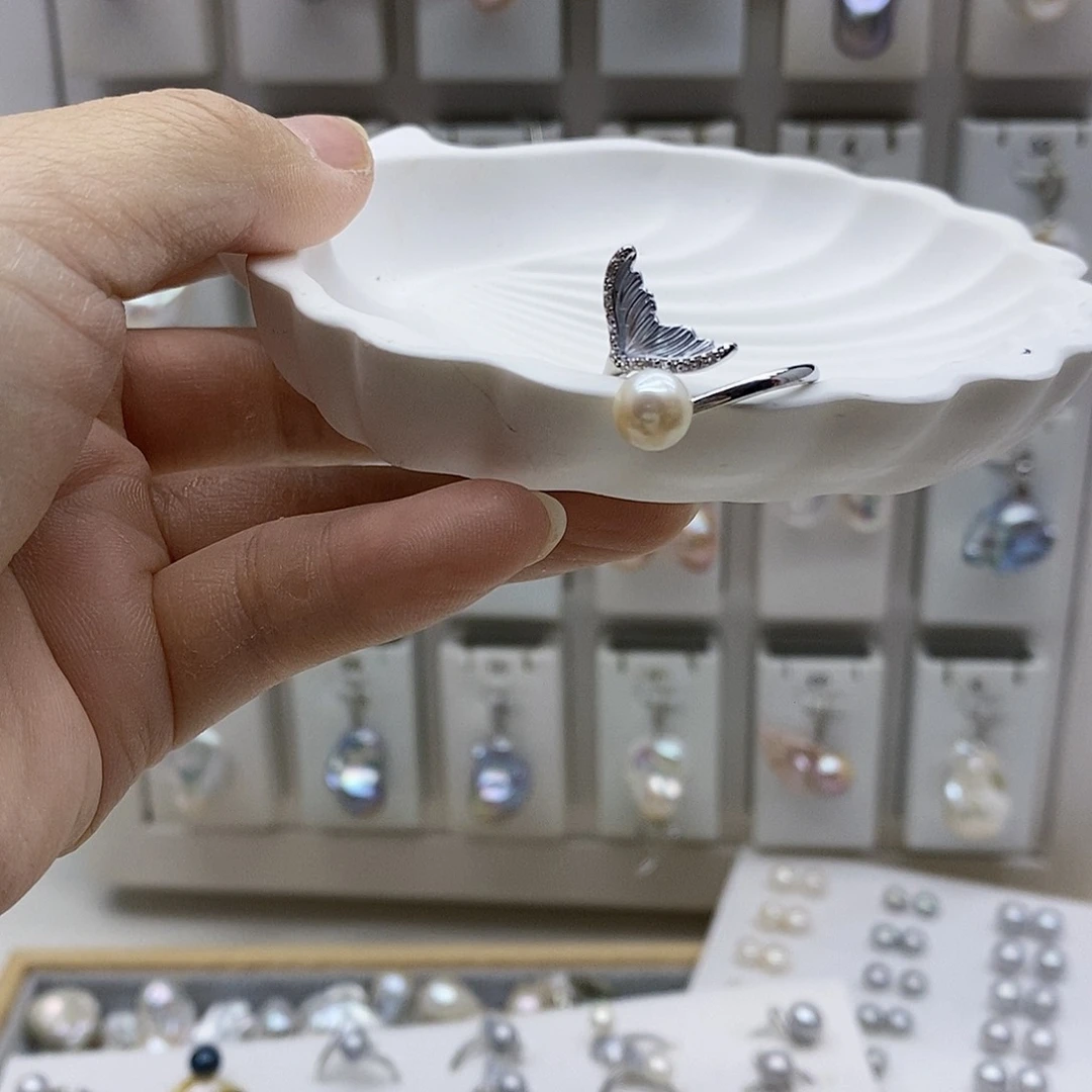 颈饰合金淡水珍珠