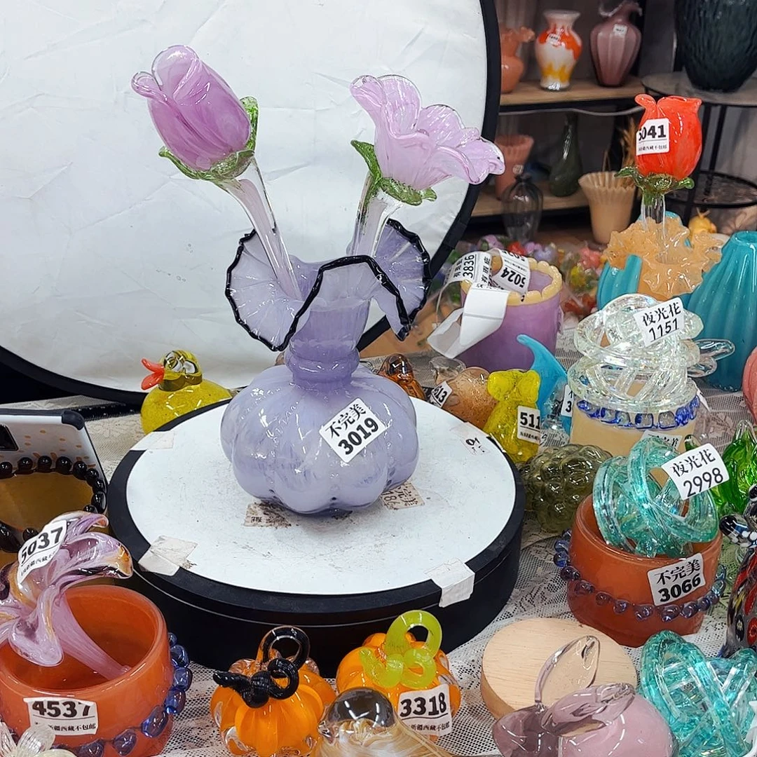 一套2花1不完美瓶 家悦花器摆件不完美