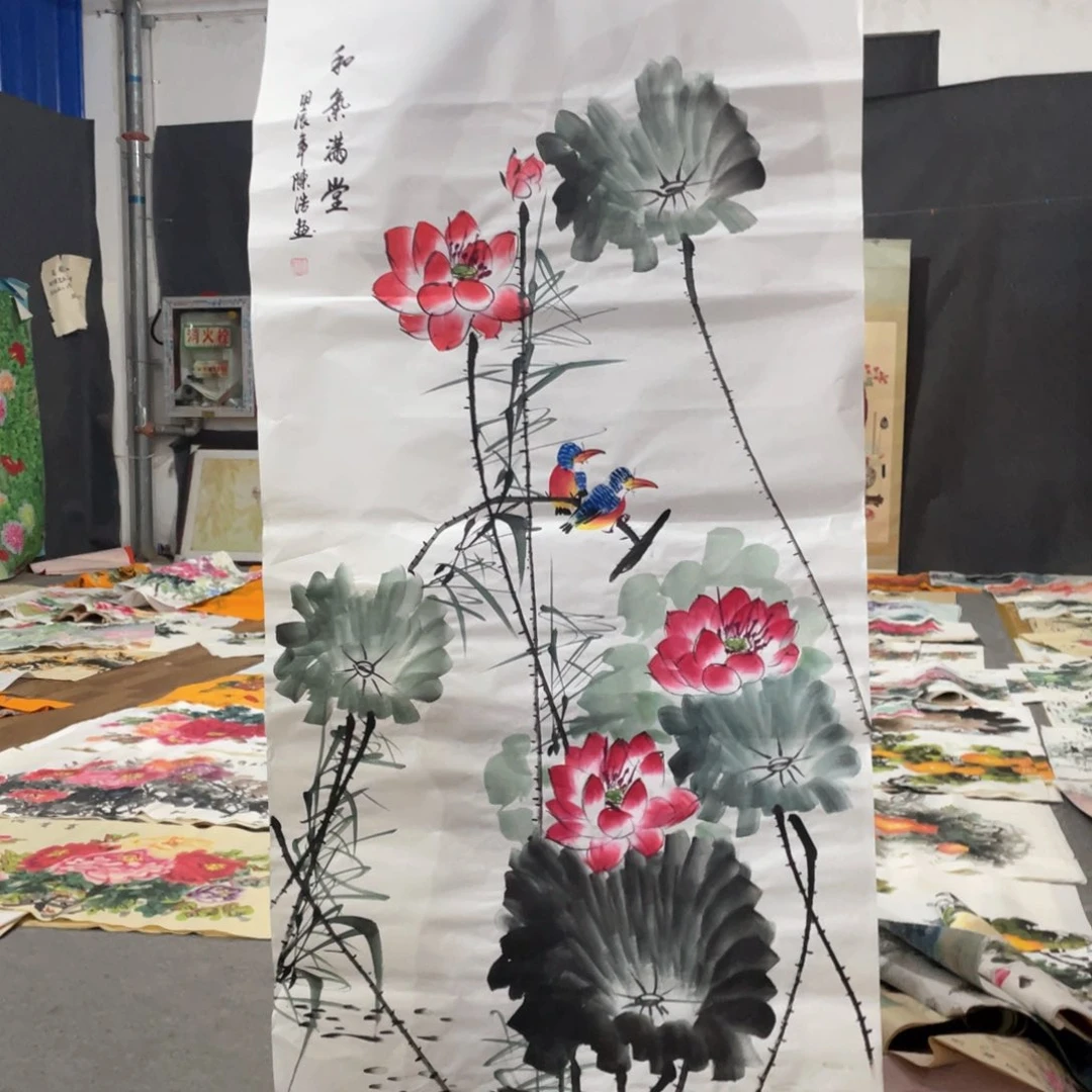 国画国画作者画心一张