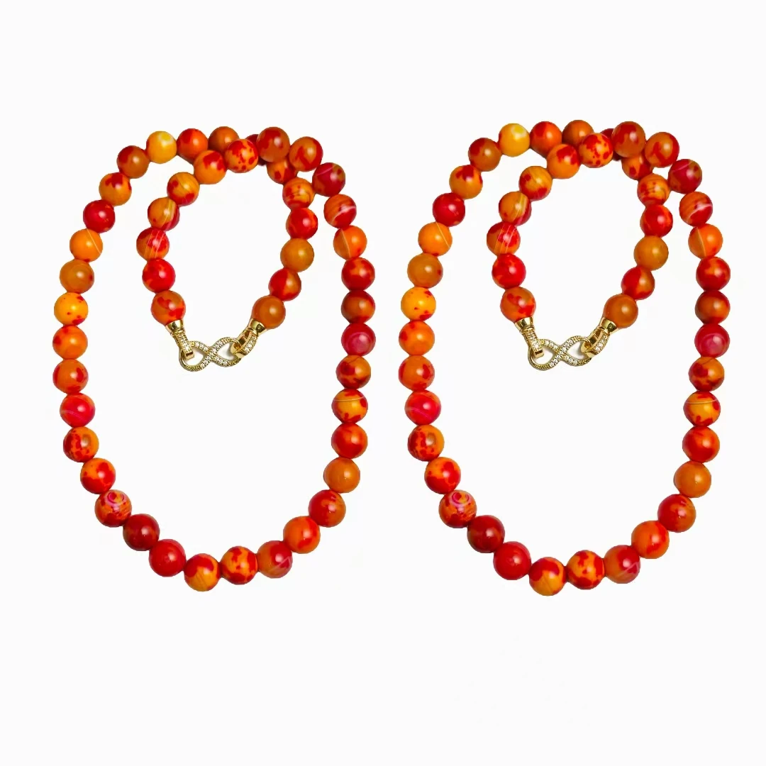 藏H花玛瑙项链赠礼盒(多样性发其一) C35-03