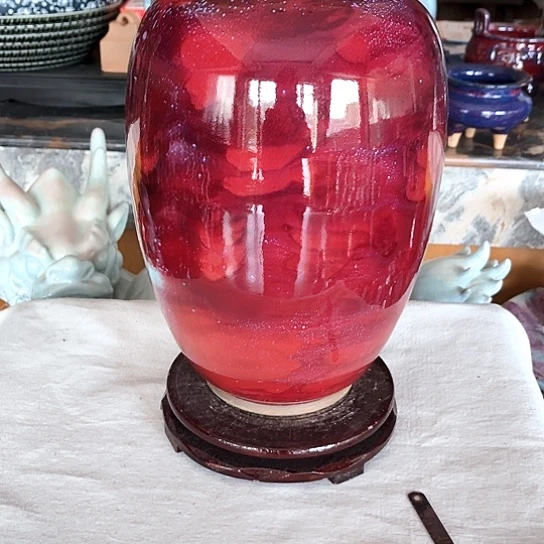 山***雨瓷片全手工制作工艺制作精美