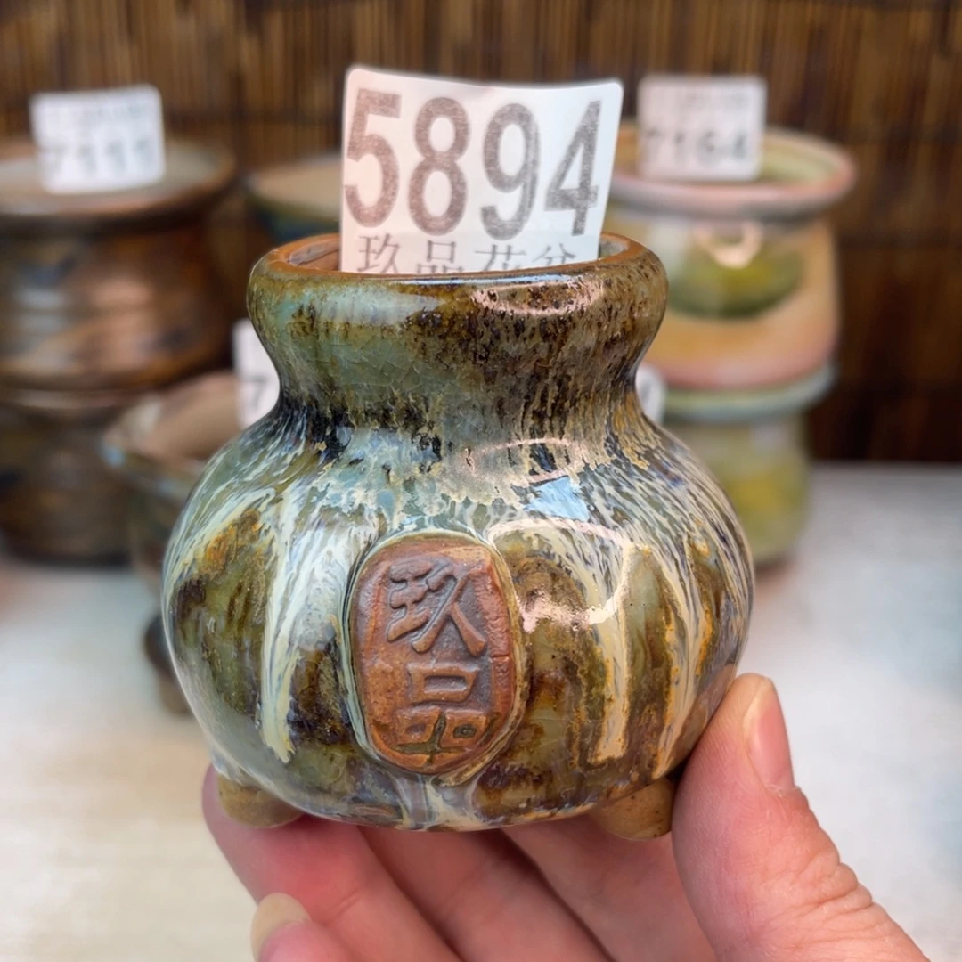 手工花盆默认瑕疵完美者勿拍