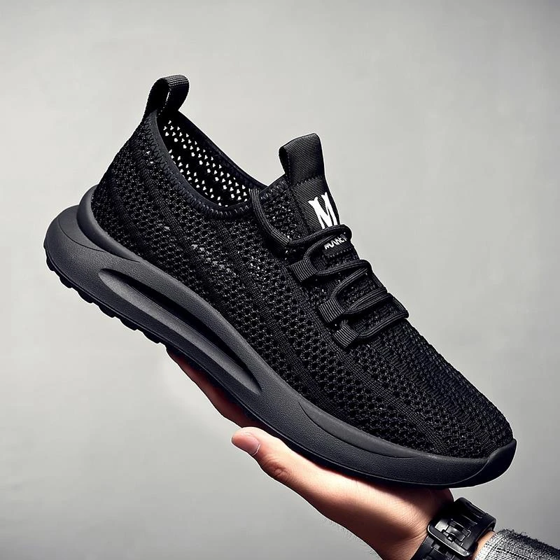 路易圣戈希休闲鞋透气网面鞋潮流飞织鞋耐磨防臭夏季网鞋男鞋