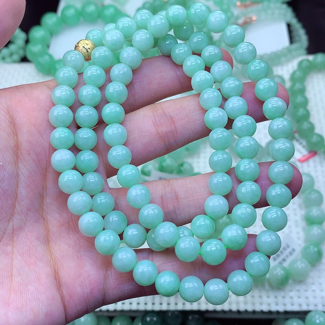 翡翠未镶嵌毛衣链卡8