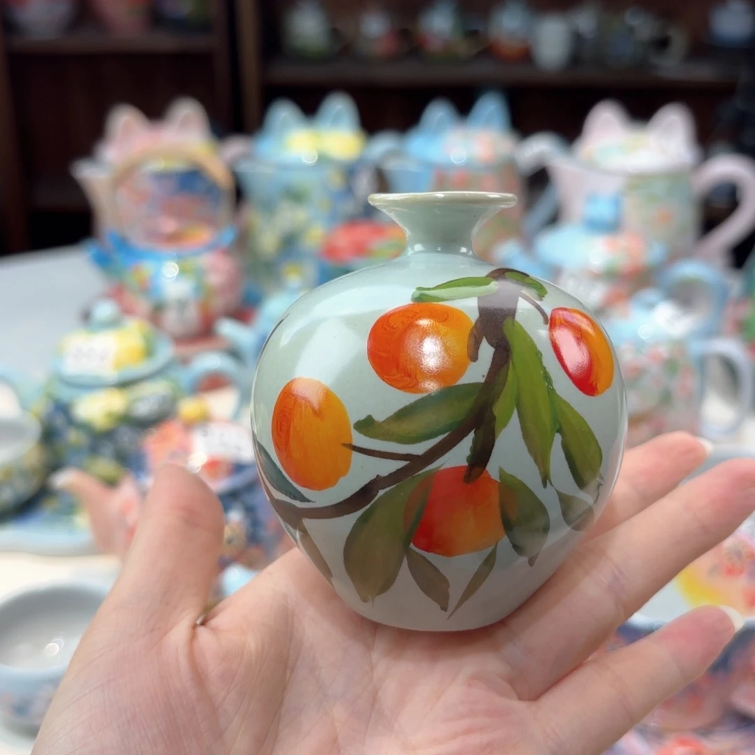 景德镇手绘高温釉下彩陶瓷茶具