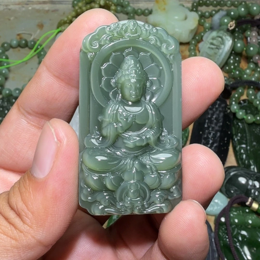 和田玉未镶嵌挂件?****?