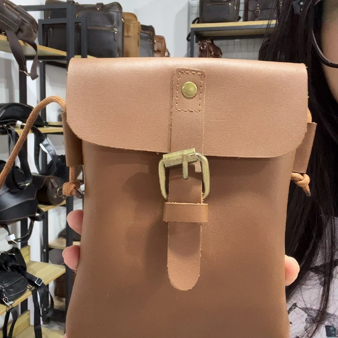 牛皮（革）头层牛皮手机包