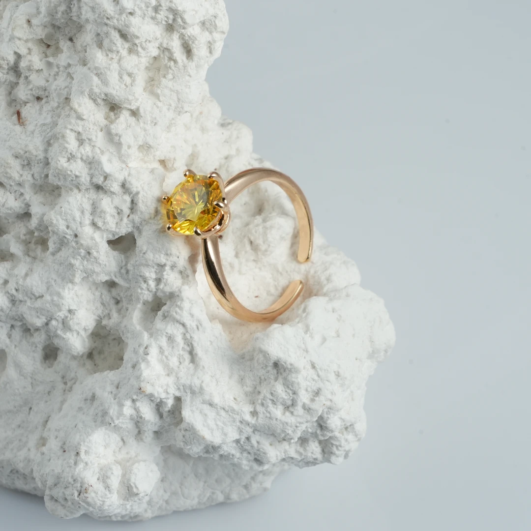 黄钻戒指女款高货——————