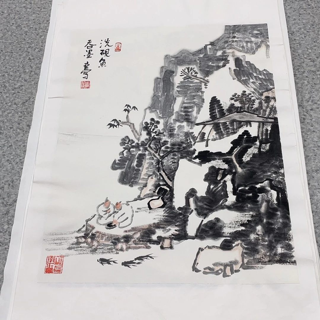 国画1.4平尺国画作品