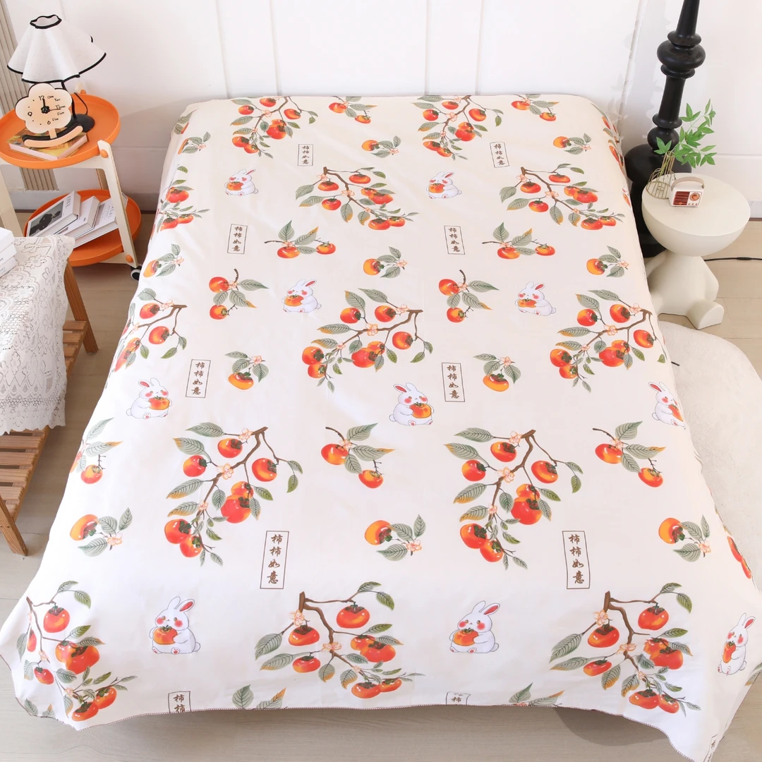 【主播联合厂家补贴】纯福利亲肤棉双人床单四季通用透气舒适2*2.3