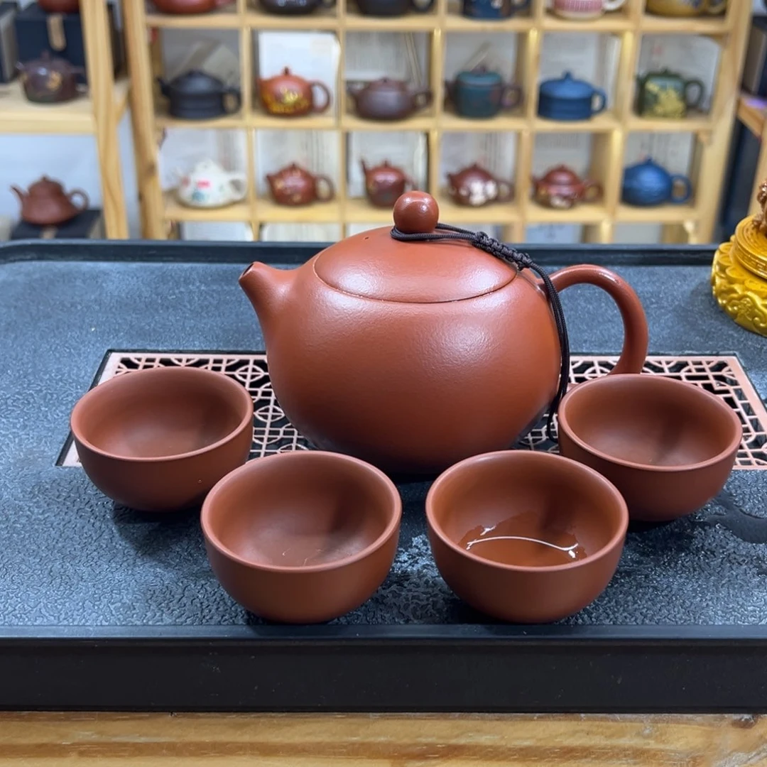 紫砂紫砂胖西施（一壶四杯）