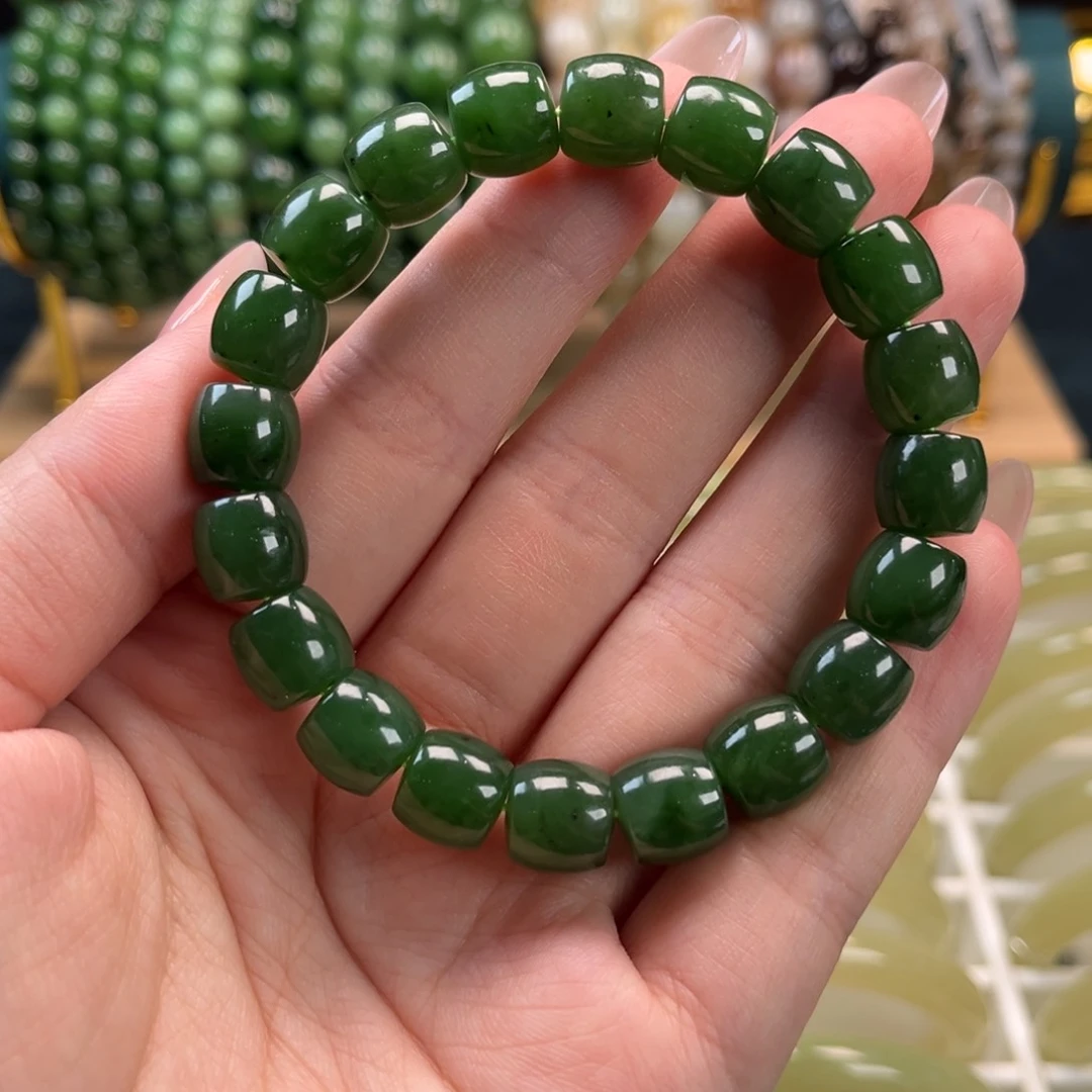 手链未镶嵌和田玉（碧玉）