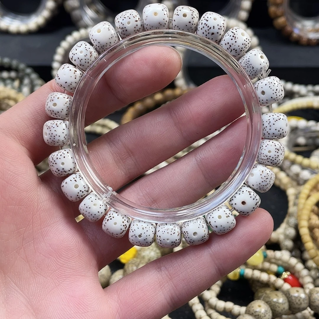 星月菩提手串海南籽脱脂月留白新疆西藏不发货