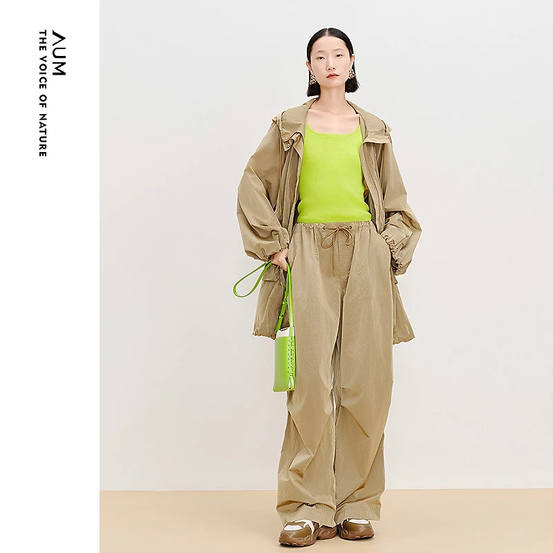 AUM/噢姆AUM25年新款肌理连帽风衣M1FZ1255F