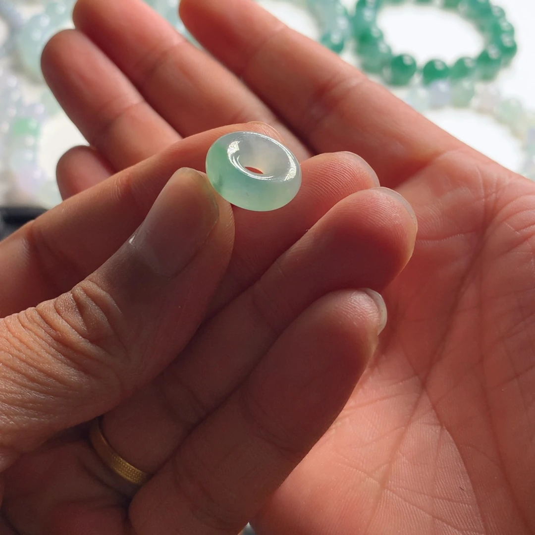 P***未镶嵌手链翡翠天然翡翠甜甜圈