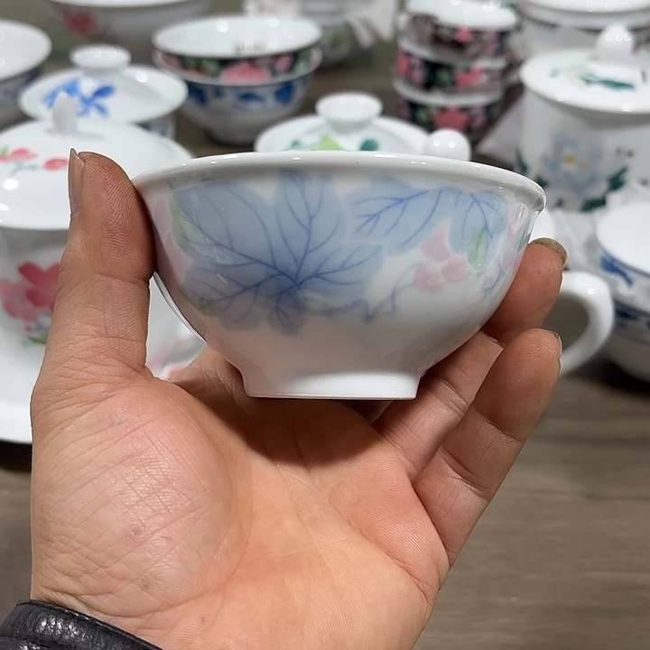 陶大*夫葡萄花小茶碗小茶碗