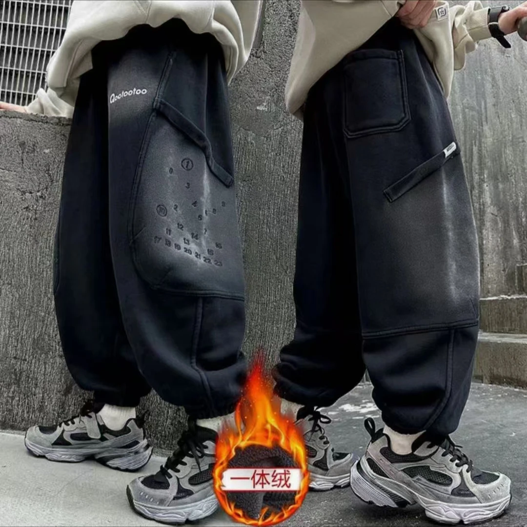 【年款】重工扎染渐变儿童卫裤中大童休闲裤010