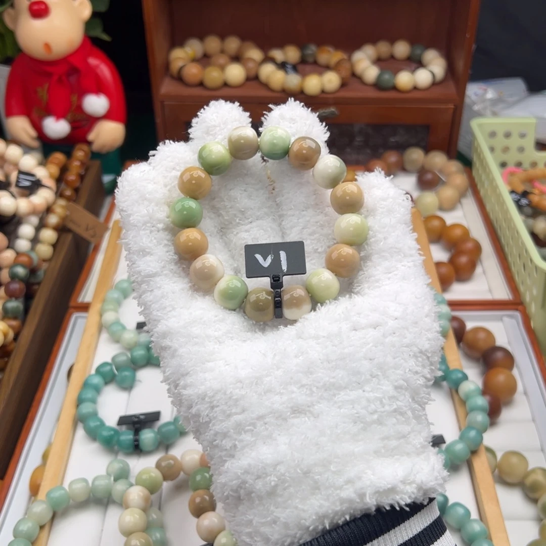 菩提根/象牙果手串卡14微瑕1春日宴苹果珠