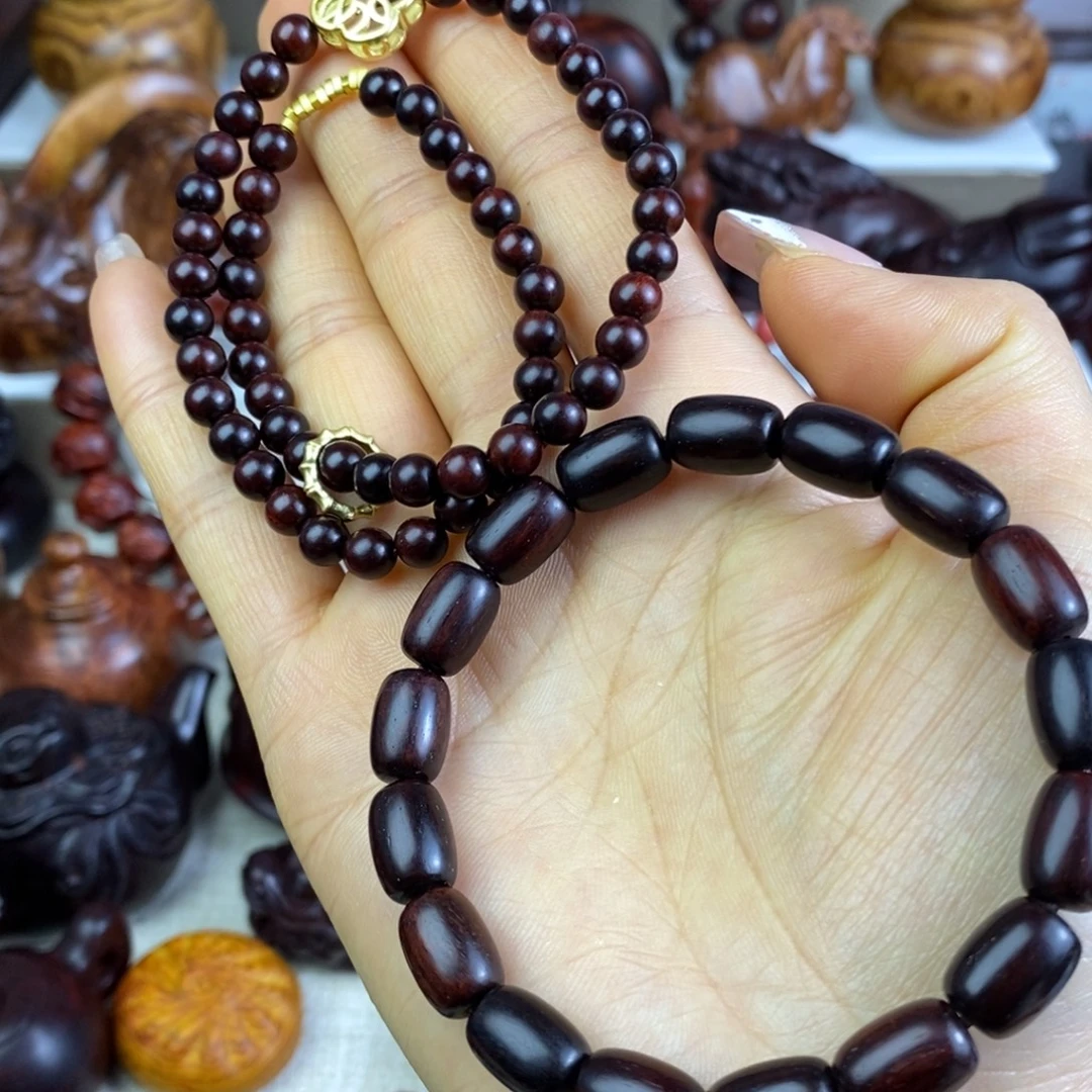 木印度小叶紫檀手串两串