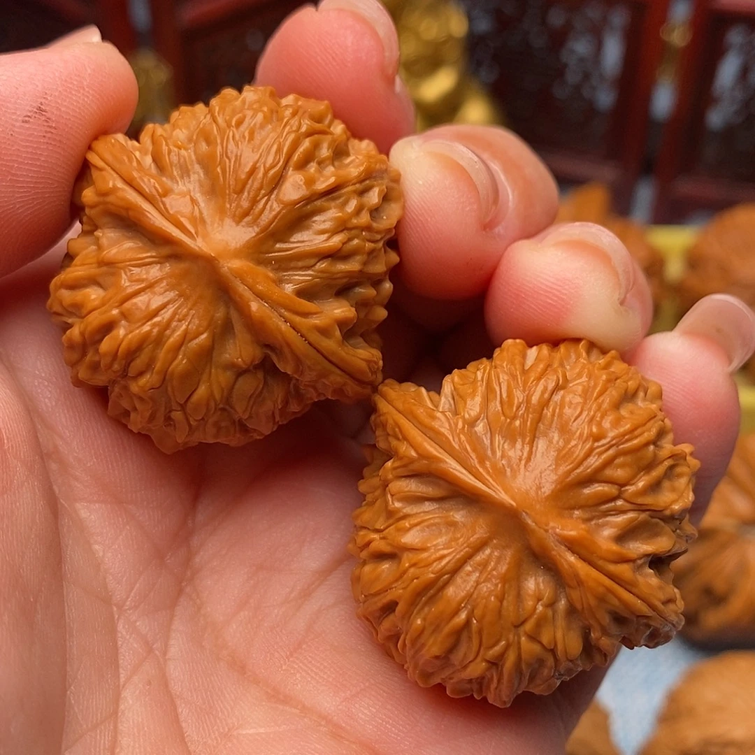 把件文玩核桃34.5全品小红豆