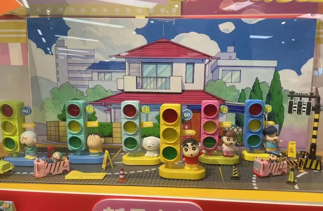 麦和蜡笔小新系列红绿灯摆件闹钟计时器盲盒语音红绿灯