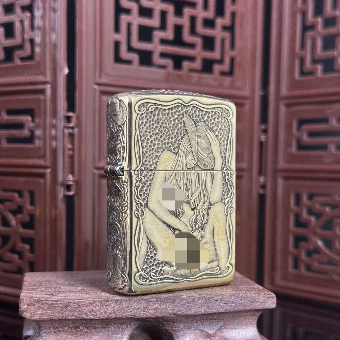 ZIPPO打火机 牛仔女郎 168盔甲煤油打火机 DYJ1