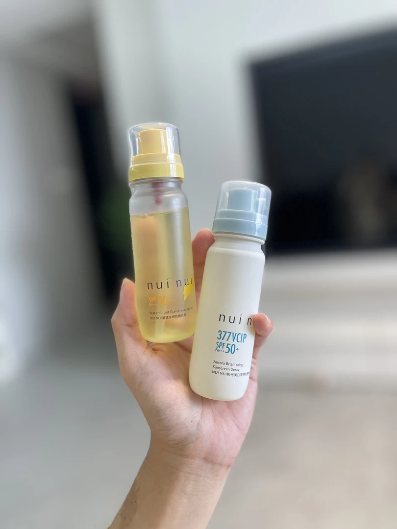 可以带上飞机高铁！nuinui防晒水！