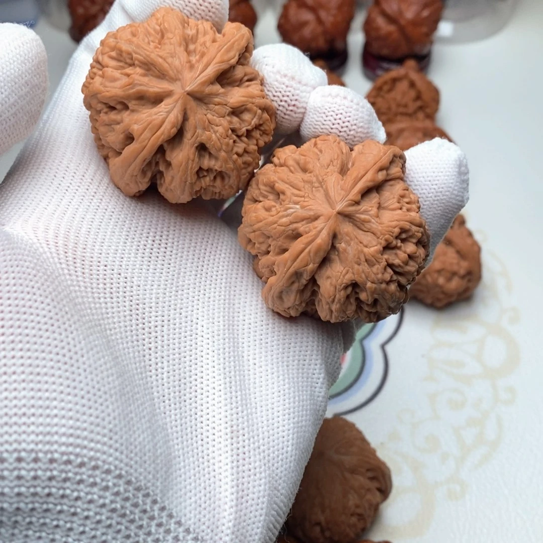 松***狮把件桃核全品货头粗筋