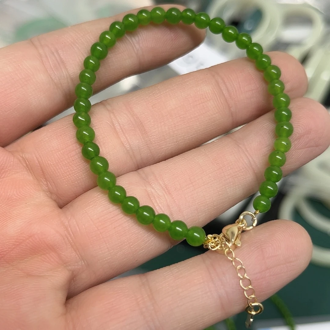 和田玉（糖玉）手链未镶嵌195号