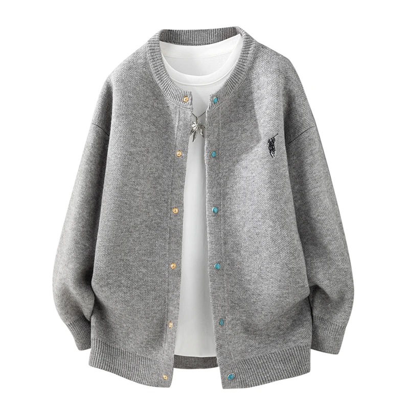 XC--秋季新款新格子刺绣外套简约高级感男装休闲设计男女同款