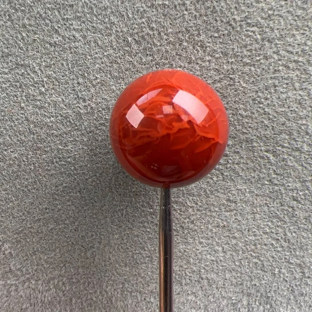 南红玛瑙未镶嵌（火焰单珠14+）